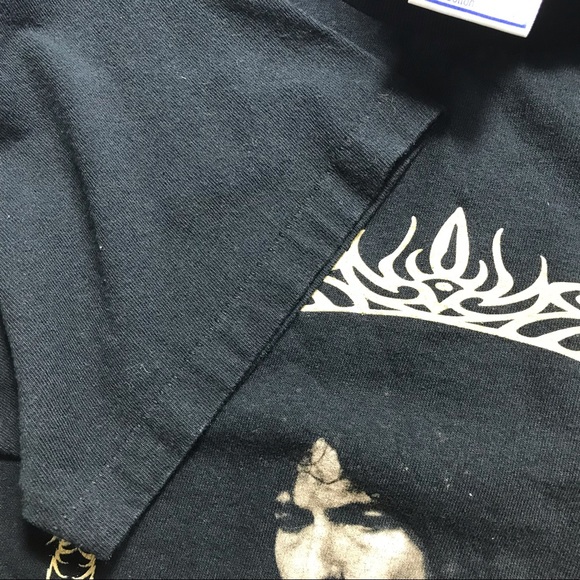 Vintage 1996 Bob Dylan Concert Tour Shirt Tee Black All Sport Size Large - Picture 6 of 8